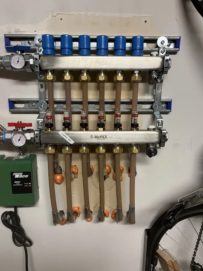 Plumber performing Leak Detection at a residential property in Weaver